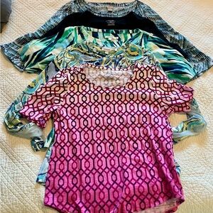 Chico’s collection of five 5️⃣ vibrant tops - Sz 1